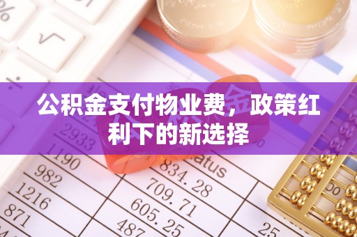 甘泉公积金支付物业费，政策红利下的新选择